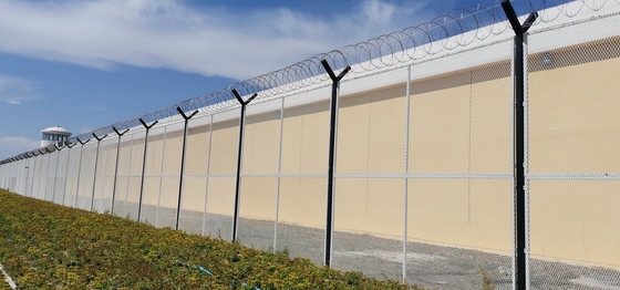 گالوانیزه منظره شفاف سد امنیتی ضد صعود برای فرودگاه ها زندان ها ایستگاه های قطار