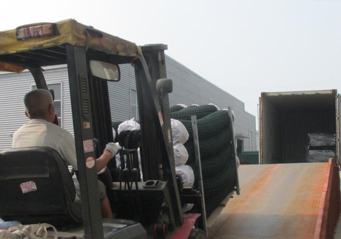 گالوانیزه شده گرم غوطه ور شده فولاد کربن پایین سیم زنجیره ای پیوند حصار برای مزرعه زمین 18