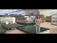 حصار ضد صعود که با پودر سبز پوشش داده شده خیلی صافه