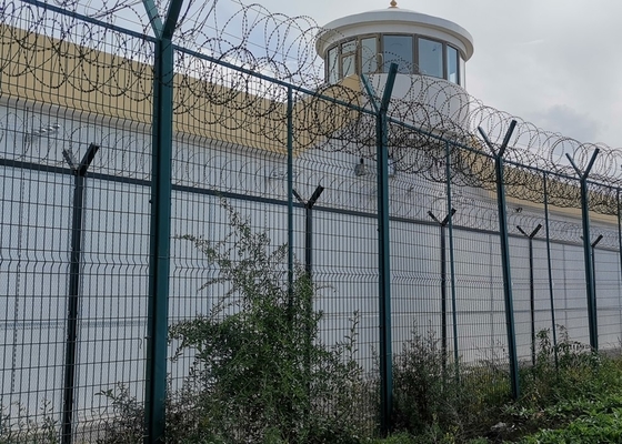 6ft X 9ft Y Post Airport Security Fencing فولاد ضد زنگ