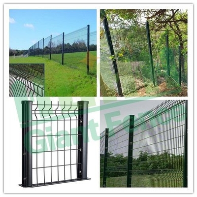 درب بیرونی 3d منحنی PVC پوشانده Welded Wire Mesh Fencing برای حفاظت از باغ و مزرعه 3d Fence