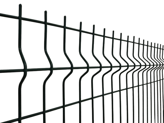 حصار مشبک منحنی سه بعدی با روکش فلزی پی وی سی گالوانیزه برای مزرعه باغ