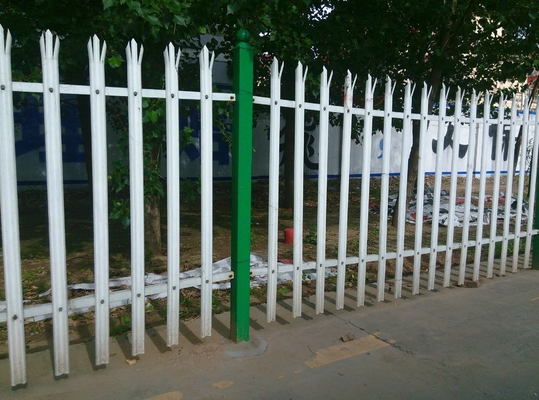 حصار استیل پوستر پوشانده گالوانیزه PVC پوشانده آهن سیاه حصار برای ویلا باغ تزئینی کم لوله ای حصار استیل