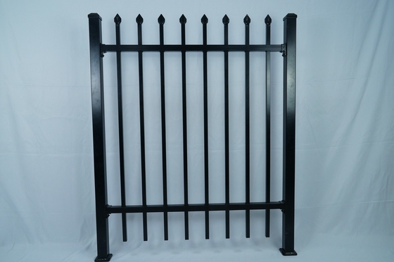 پنل های حصار استیل در حیاط جلو ریل 25 * 25mm یا 40 * 40mm آبی سفید سیاه سبز