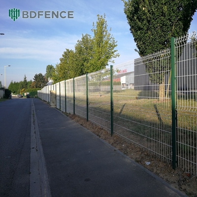 پانل های حصار 3d پریزمی با امنیت بالا پنل های حصار 3d با پوشش فلزی PVC