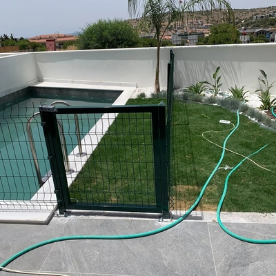 چین رنگارنگ 3D خانه تزئینی سیاه منحنی جوجه دار سیم آویز باغ حصار امنیت گالوانیزه PVC پوشانده میش حصار cl
