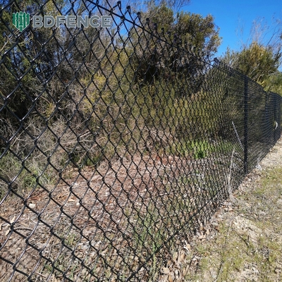 6ft ارتفاع الماس میش زنجیره ای لینک حصار ایده آل برای باغ سبز مزرعه مربع پست نوع