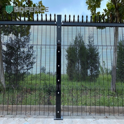358 ضد صعود PVC پوشش حصار مرز دیوار گرل طراحی دید روشن