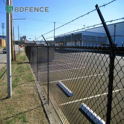6 9 10 گج Cyclone Wire Fence 4ft 5ft 6ft 7ft 8ft 10ft صنعت زنجیری گالوانیزه زنجیره ای لینک