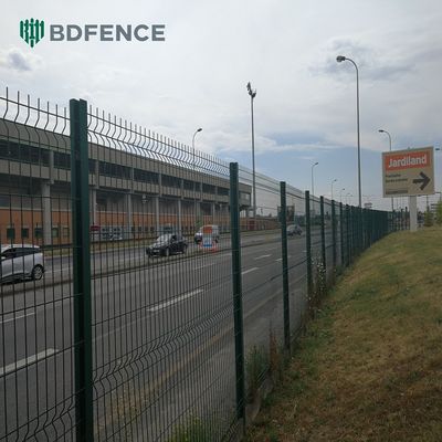 پانل مش سیم جوش داده شده باغبانی خمیده سه بعدی با روکش PVC فلزی فولادی گالوانیزه با کیفیت بالا