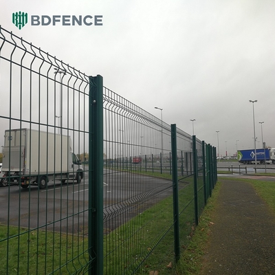 آسان مونتاژ PVC پوشش داده شده 3d Welded Wire Mesh Fence برای امنیت باغ