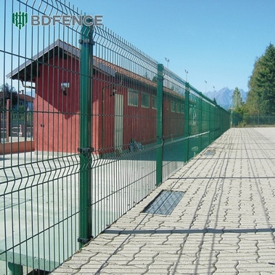 حفاظتی منحنی فلزی پودر PVC پوشش داده شده 3d Welded Wire Mesh Fence Panels