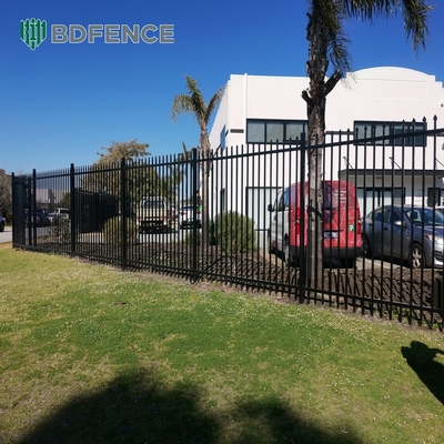 6Ftx8Ft باغ فلز سیاه حصار ضد زنگ حصار فولاد گالوانیزه