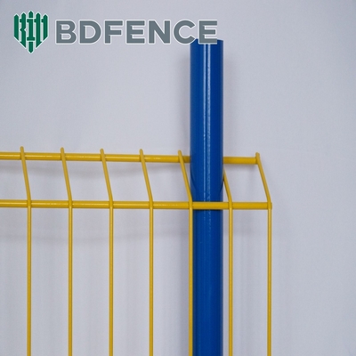 پودر پوشانده شده 75 * 75mm Light Duty Edge Protection Fence رنگ زرد