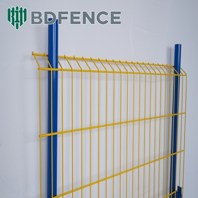 پودر پوشانده شده 75 * 75mm Light Duty Edge Protection Fence رنگ زرد