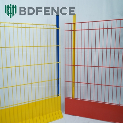 پودر پوشانده شده 75 * 75mm Light Duty Edge Protection Fence رنگ زرد