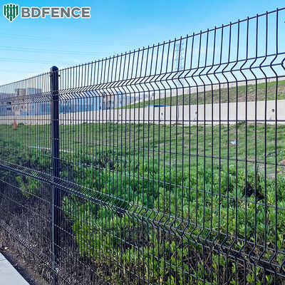 عمده فروشی گرم فروش تجاری گالوانیزه فولاد جوشکاری خمیده 3D Wire Mesh Fence