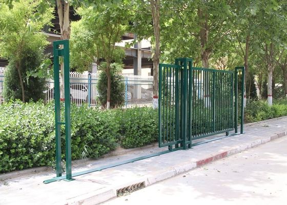 ISO14001 دروازه کشویی درب فلزی باغ فلزی جوش داده شده