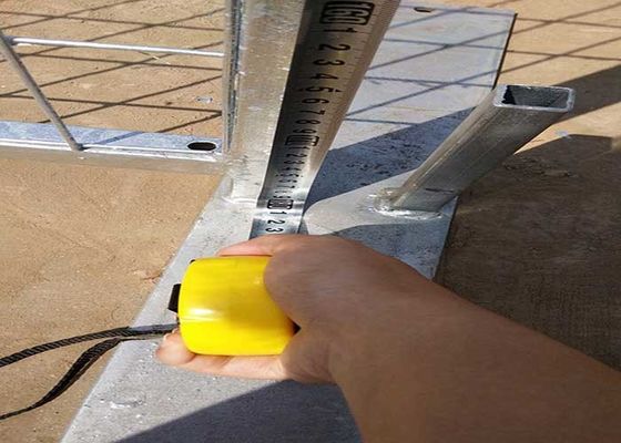 گالوانیزه شده گرم کانادای مربع لوله ساختمانی حصار موقت قابل حمل