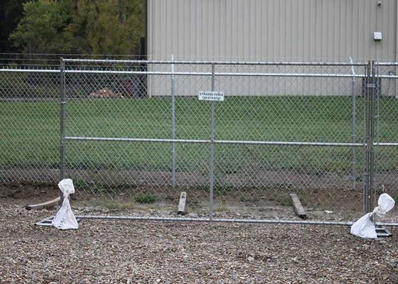 ISO14001 Chain Link 6FT * 12FT Temp Construction Fence