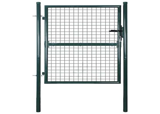 دکوراسیون باغ 2m درب حصار فولادی با درب دوگانه چوب PVC فریم گرمایی درمان شده سیم آویز 3D مدل منحنی Se