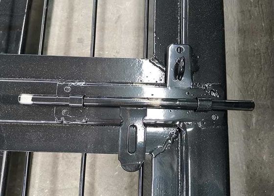 مقاوم در برابر زنگ زدگی دروازه نرده درب آهنی با قفل ضد سرقت