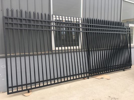 حصار فولادی لوله ای گالوانیزه گرم امنیتی به ارتفاع 2.0 متر