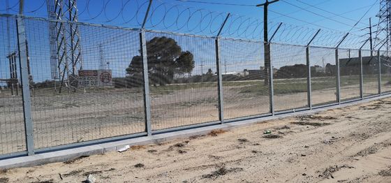 حفاظت بالا Clear View Clearvu Fence 358 Anti Climb Fence برای بازار استرالیا Clamp Bar 40 x 5mm M8 Cup Square