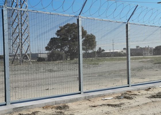 پوشش پی وی سی 75x12.5 میلی متر نرده امنیتی ضد صعود برای زندان