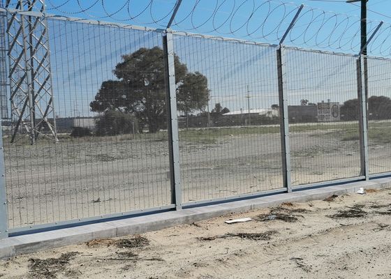 حفاظت بالا Clear View Clearvu Fence 358 Anti Climb Fence برای بازار استرالیا Clamp Bar 40 x 5mm M8 Cup Square