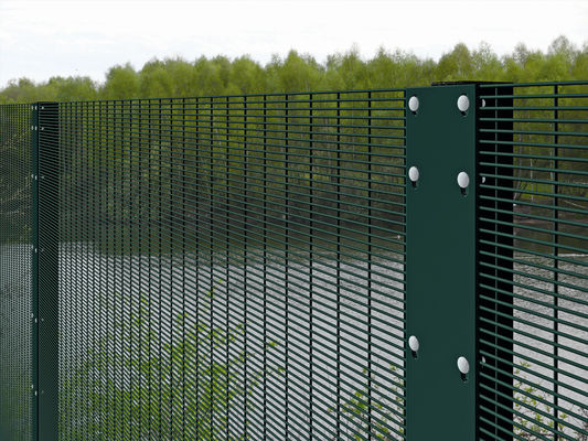 حفاظت بالا Clear View Clearvu Fence 358 Anti Climb Fence برای بازار استرالیا Clamp Bar 40 x 5mm M8 Cup Square