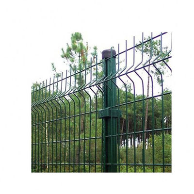 قیمت کارخانه متالکس ارزان سبز/سیاه PVC پوشش باغ بیرونی 3D منحنی جوش خم محور سیم امنیتی / V Mesh