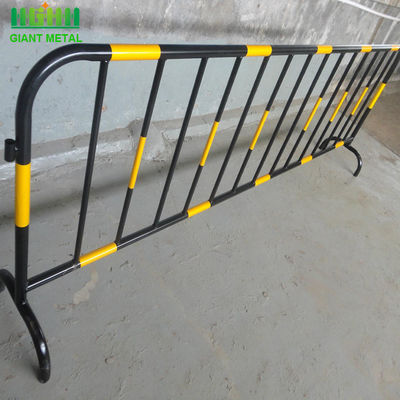 1.8mm ضخامت فلز فولاد قابل حمل ایمنی جاده ای عابران پیاده موقت کنترل جمعیت موانع برای کنترل ترافیک