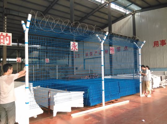 6ft X 9ft Y Post Airport Security Fencing فولاد ضد زنگ