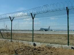 6ft X 9ft Y Post Airport Security Fencing فولاد ضد زنگ