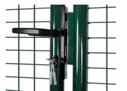 دروازه حصار باغ فلزی 1.8 * 1 متر با روکش پی وی سی