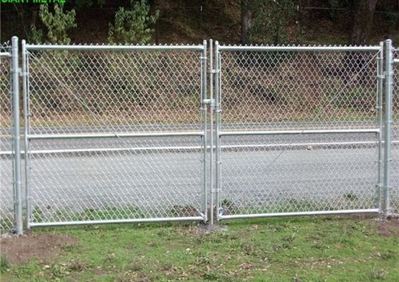 دروازه حصار باغ فلزی 1.5x1 متری گالوانیزه گرم با روکش پی وی سی جوش داده شده