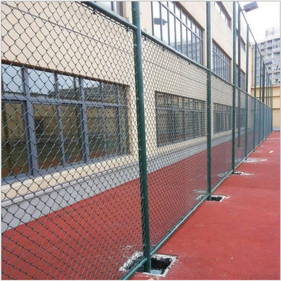 سیم فولادی 11gauge با پوشش پودری حصار سیم زنجیری برای شبکه ورزشگاه