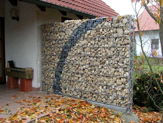گابیون های فولادی ضد زنگ گالوانیزه با ارتفاع 0.5 متر برای دیوار حائل